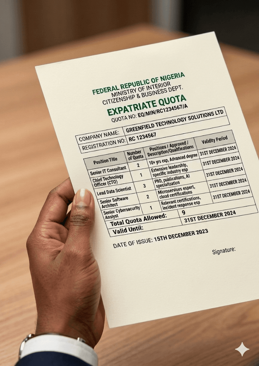 Expatriate Quota management in Nigeria